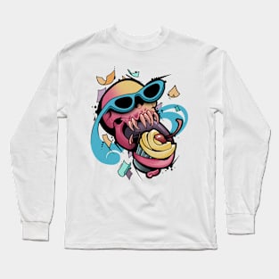 skull cupcake Long Sleeve T-Shirt